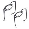 Magnifying Makeup Glasses Eye Flip Down Lens Fashionable Makeup Single Sided Glasses Black