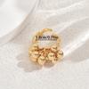 2025 New Fashion Style Women's Jewelry, Geometric Exaggerated Metal Design Ring Versatile Opening Adjustment