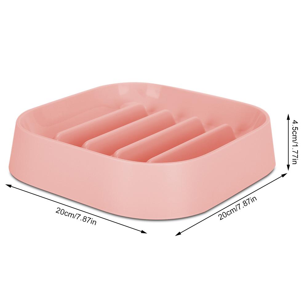 Food Grade Plastic   Shape Pet Slow Food Anti Choking Feeding Bowl Supplies with Bottom Anti-Skid Pad for Cats Dogs(Blue )