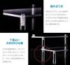 ENN LLC Figure Display, 3-Tier Acrylic Stage with Stand (30cm Wide, 3 Clear Tiers)