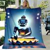 Buddha Sakyamuni Buddhisme Tro Religion Blødt Plys Tæppe, Flanel Tæppe Kastetæppe til Stue Soveværelse Seng Sofa Bed