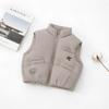 Children's Autumn & Winter Korean Style Stand Collar Unisex Vest - Thickened and Stylish