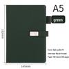 A5 Suede Sheepskin Notebook with Custom Gold & Silver Logo Hot Stamping for Business Meetings