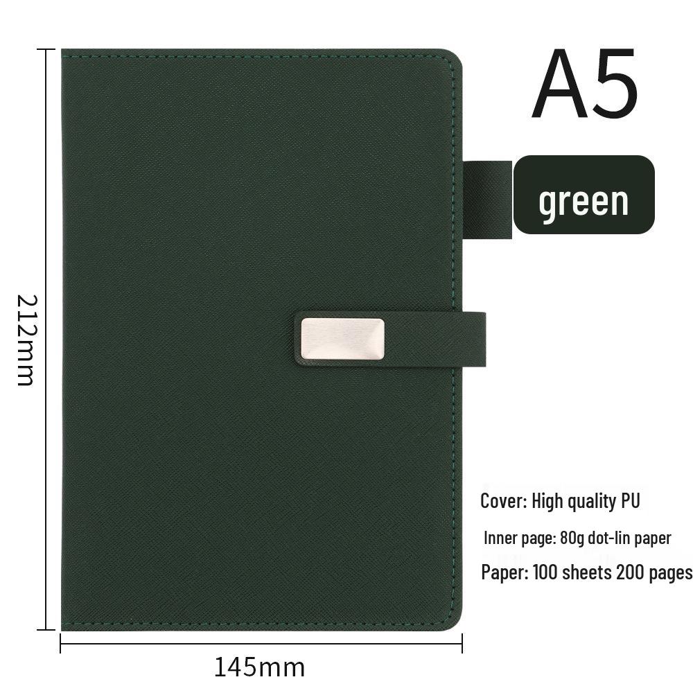 A5 Suede Sheepskin Notebook with Custom Gold & Silver Logo Hot Stamping for Business Meetings