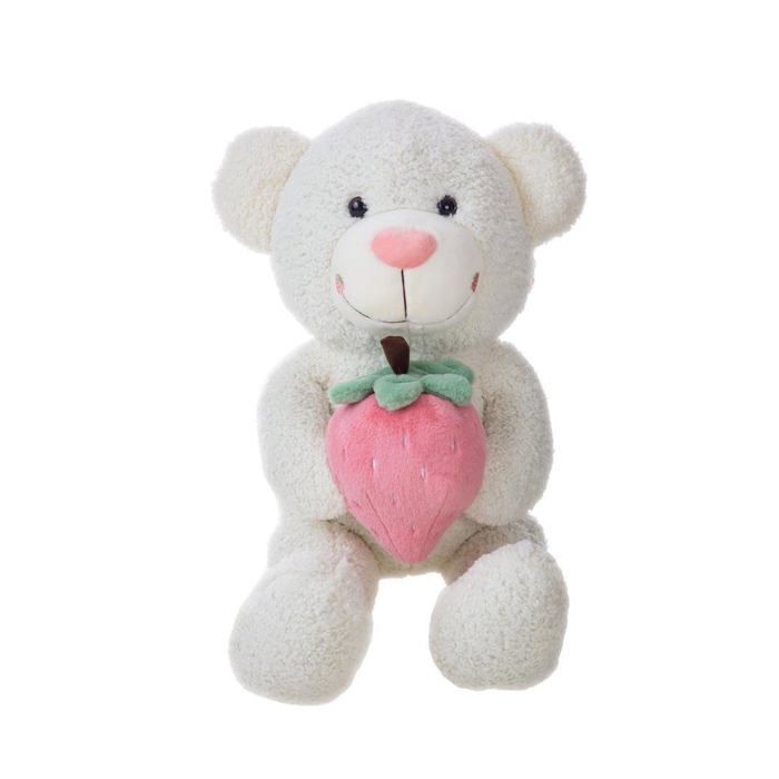 Peluche Llopis - 10730 - Ours Fresi 110 cm 3 COL- Blanc, Marron, Rose