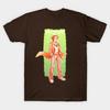 Men Black Print T-shirt Fifth Doctor No-Cut Transfer Paper Print Cotton Tshirt