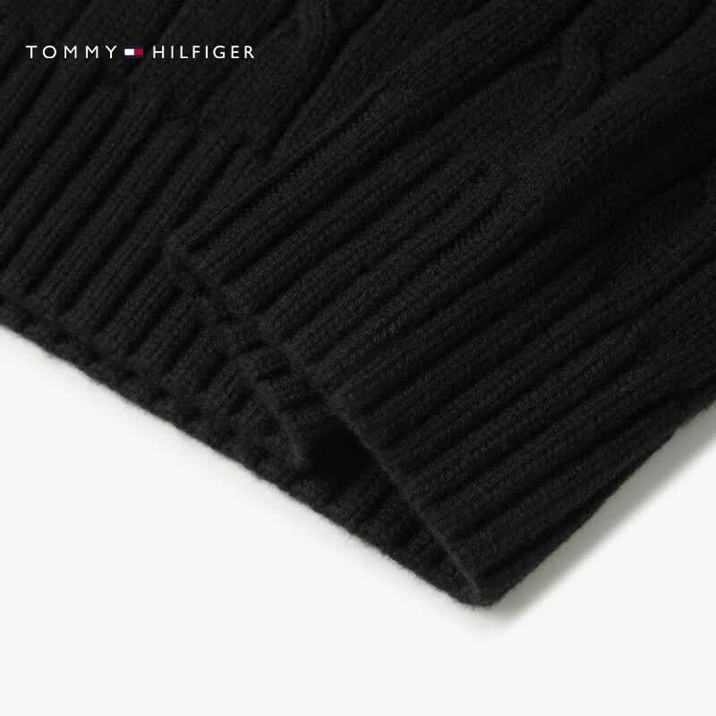 Tommy Hilfiger Men's Wool Blend Cable Knit Pullover Sweater