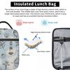 Navy Ship Nautical Anchor And Ship Wheel Ocean Insulated Lunch Bag for Women Kids Portable Food Boxes Thermal Lunch Box Tote