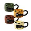 4Colors Cat Cat Stacked Cup,Cute Stackable Coffee Mugs,Ceramic Funny Animal Coffee Mugs