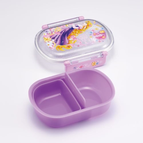 Skater Children's Lunch Box, 1 Tier, 360ml, Fluffy Dome Shape, Disney Rapunzel on the Tower 24, Antibacterial, For Children, Made in Japan QAF2BAAG-A