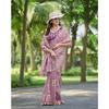 Beautiful Floral Embroidery all Over The Saree