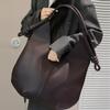 Urban Minimalist Style Shoulder Bag with Bucket Shaped Niche Design Underarm Bag Minimalist Solid Color Tote Bag