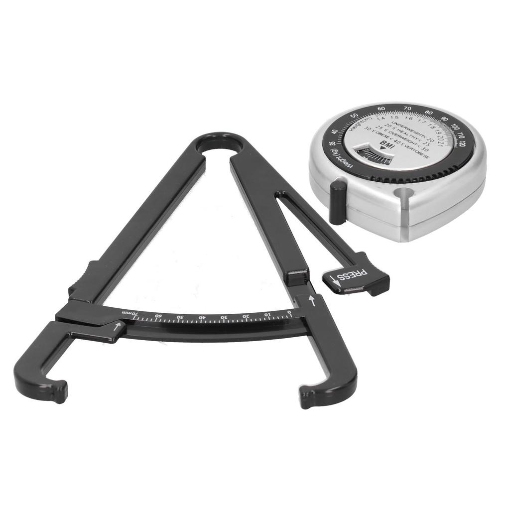 Body Fat Caliper BMI Measuring Tape Skinfold Calipers Body Fat Measure Tape Set