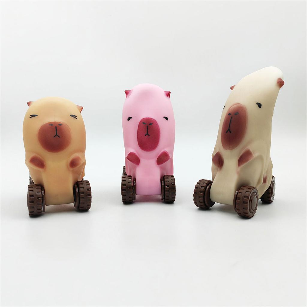 Lovely Stress Relief Capybara Car Toy Portable for Relaxation and Comfort for Home and Office Supplies or Travel Use