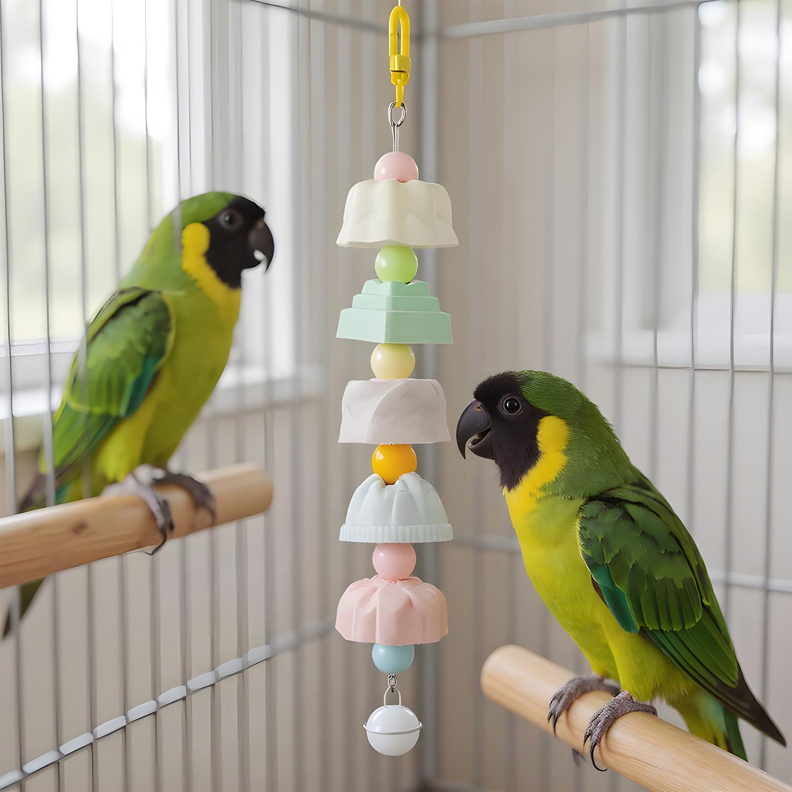 

Bird Cage Toys Multifunctional Pet Grinding Supplies Colorful Parrot Beak Grinding Stones Toys For Macaws Sparrow Parakeet CN