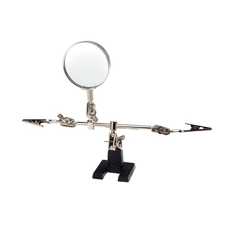 60mm 2,5X svorka pro páječku s třetí rukou, držák stojanu, pomocný nástroj pro lupu