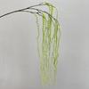 4/5pcs Wedding Artificial Green Hanging Rice Plants Floral Hall Decoration Simulation 3-Forks Willow Branch Vine Plastic Plant