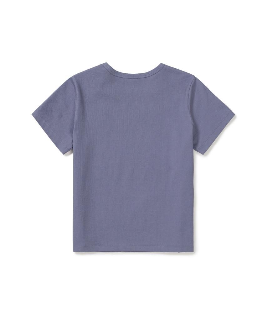 SNOWPEAK APPAREL Ribbed Women'S Short Sleeve T-Shirt (S26Mwfts39) Ash Purple