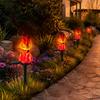 Gartenbeleuchtung Solar-Fackel-Licht, Wasserdichte LED-Fackel mit Erdspieß, Kabellose Lichter für Wege im Freien, Lagerfeuer, Gehweg, Innenhof