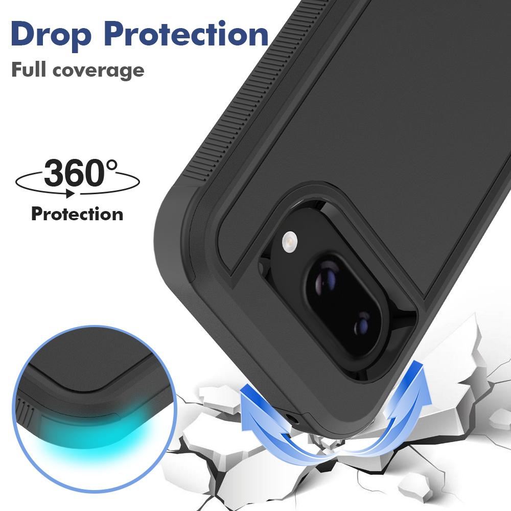 Defend Armor Shockproof Case for Google Pixel Fold 9ProXL 9 8 7 Pro 9A 8A 7A 6A 5G Luxury Matte Military Grade Shockproof Cover