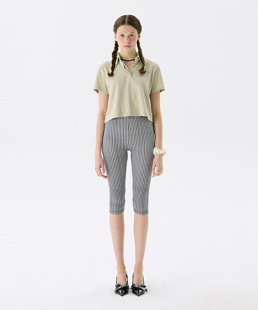 JUNEJUNE SPACE Vol13. Crop Pk T-Shirts_Light Khaki