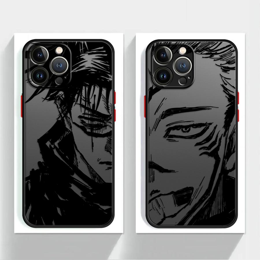 Anime Sukuna Jujutsus Kaisen Soft Cover Case for iPhone 11 8 7 SE XR 15 Pro MAX XS 13 Mini 11 Plus 14 12 16 16 Plus 14Pro 12Pro