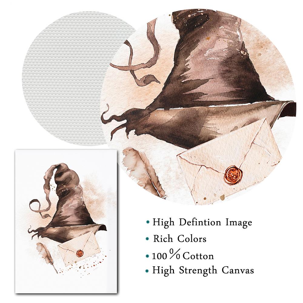 Vrăjitor Școală Matură Carte Poțiune Bufniță Vulpe Film Poster Printuri Artă Pânză Pictură Pepinieră Artă Perete Poze Decor Camera pentru copii