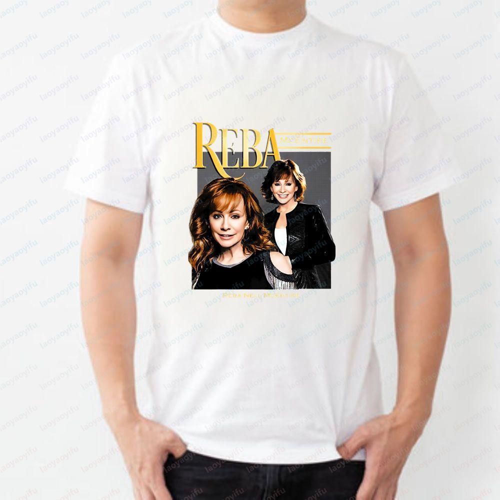 Reba Mcentires New Summer Casual Trendy Shortsleeved Unisexs and WoUnisexs Allpurpose Cotton Tshirt with Pattern Design