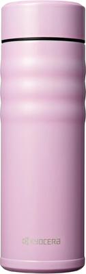 CERAMUG Ceramic Water Screw Ceramic Vacuum Keeps Drinks Hot or Pink Bottle/Coffee Mug, 500ml, Cap, Interior, Insulation, Cold, (MB-17SPK-AZ)