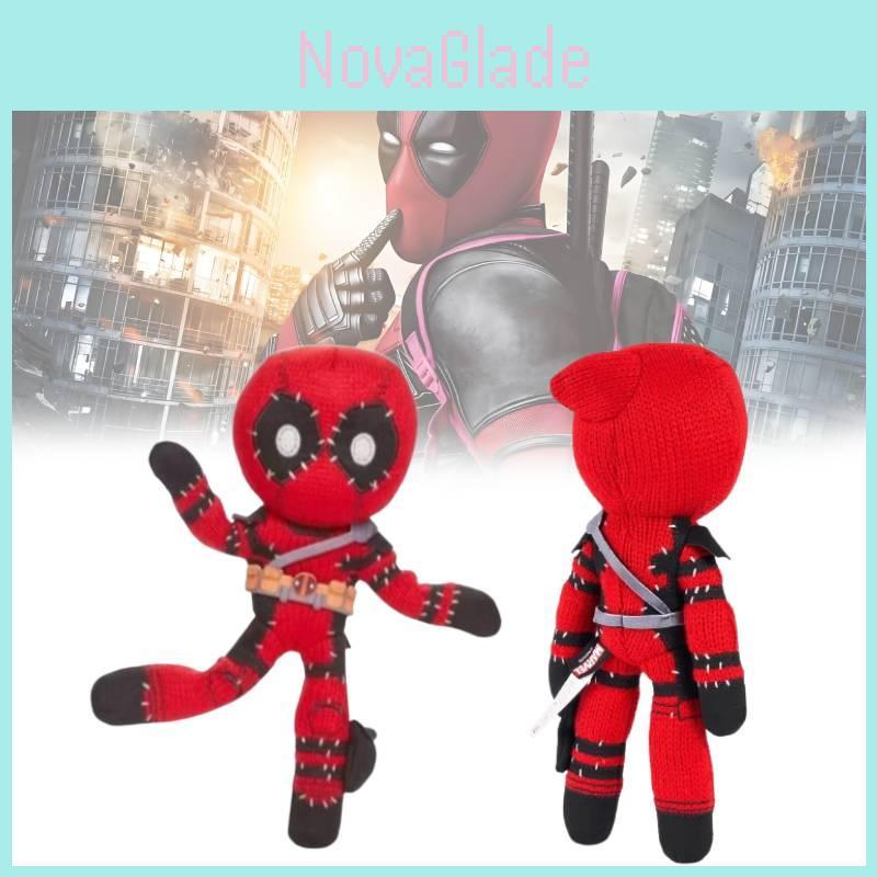 Adorable Deadpool Wolverine Plush Toys Featuring Vibrant Red Colors And Soft Pp Cotton Filling Perfect For Collectors And Kids