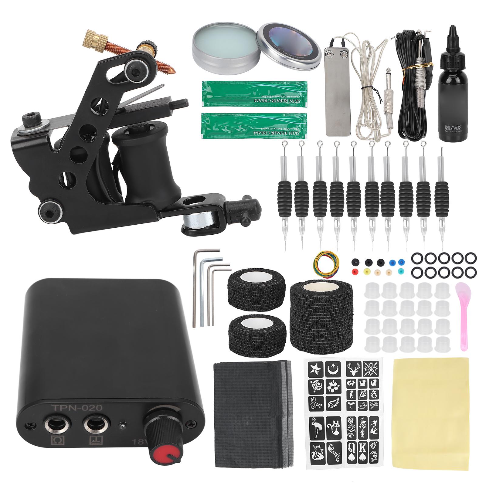 

8 катушек для татуировки, комплект для мини-машины для татуировки, полный комплект для начинающих EU Plug