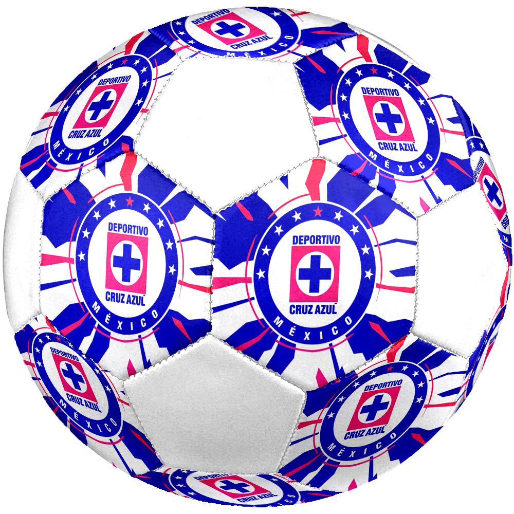 Cruz Azul Soccer Ball, colorful, suitable for all ages, machine-stitched, PVC material, competition grade, durable and high bounce