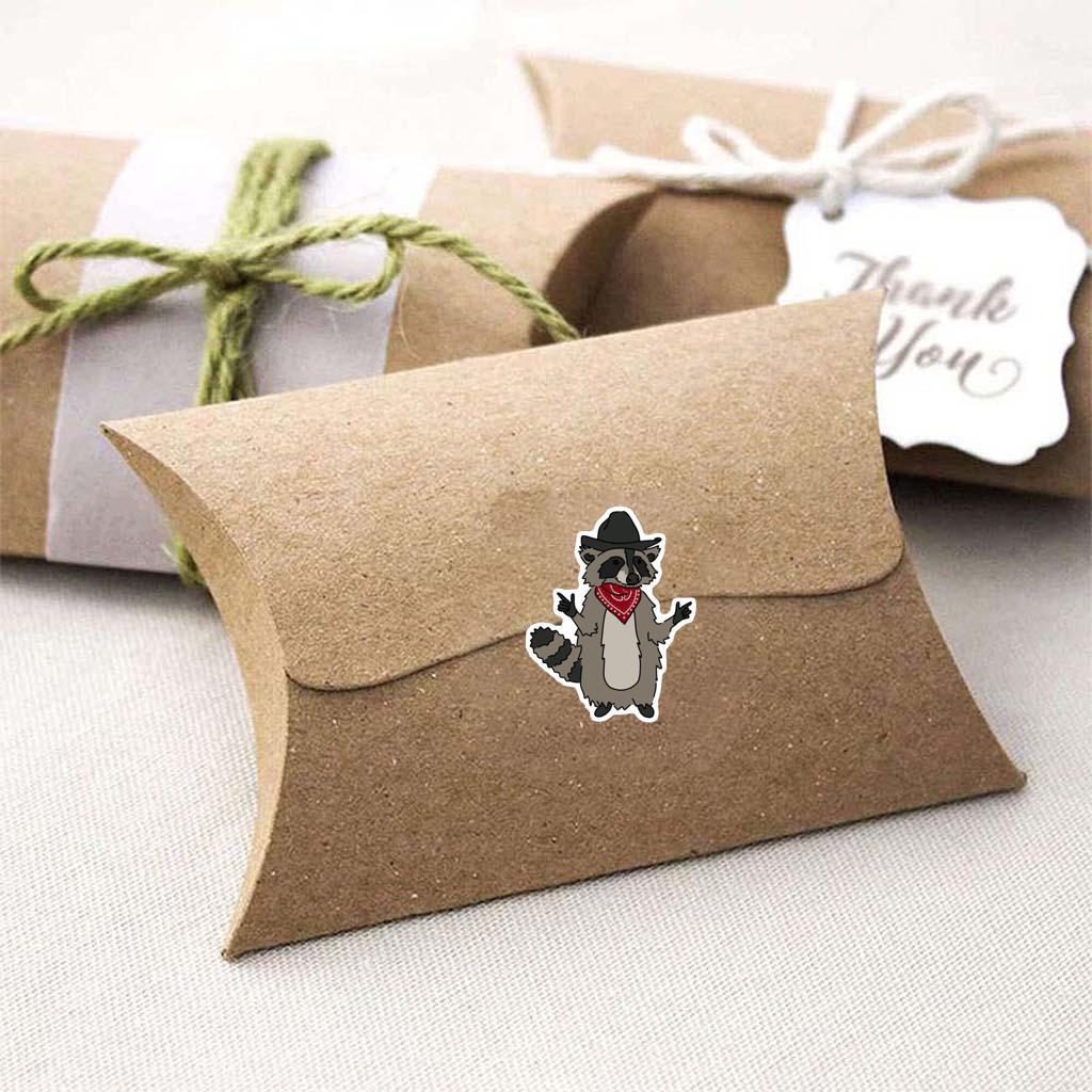54pcs Cartoon Animal Raccoon Graffiti Stickers - Waterproof Decoration for Suitcase or Notebook