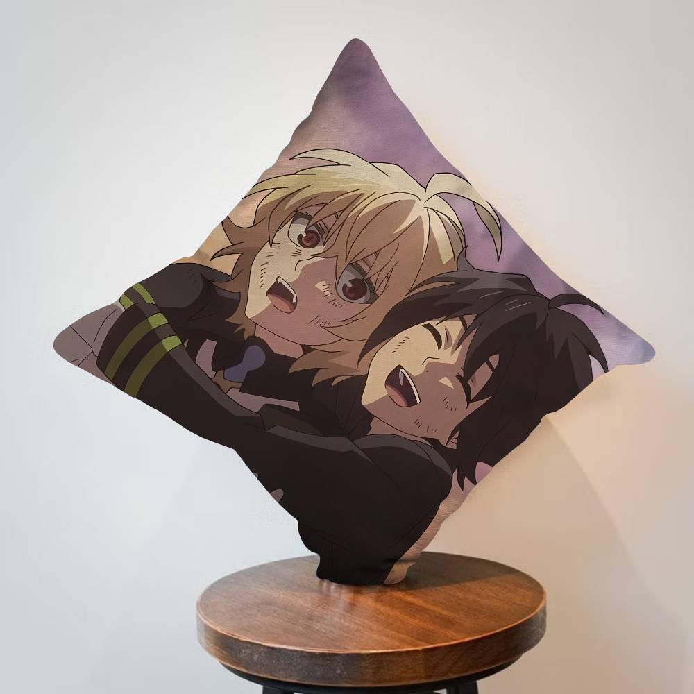 Anime Seraph of The End Pillow Cover Sofa Cushion Cover Home Room Decoration Children Gift