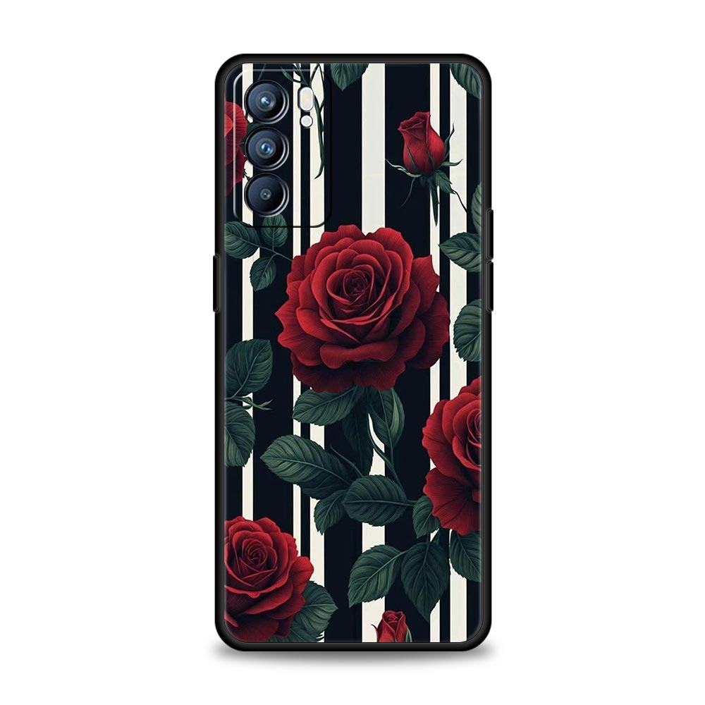 Oil Painting Flowers Pattern Design Phone Case For Oppo Reno 13 12 11 10 7 F Find X5 X6 A98 A80 A79 A78 A57 A54 A17 Pro Soft TPU