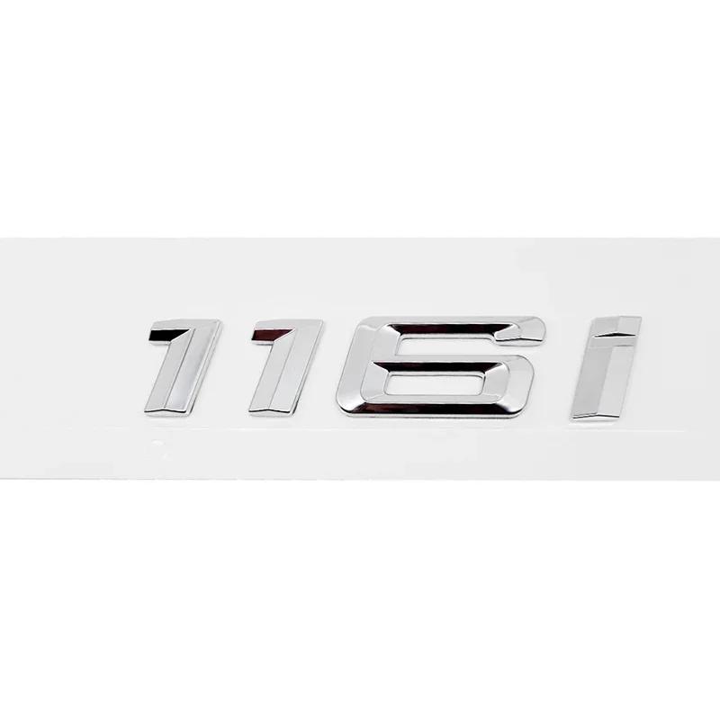 ABS Car Rear Trunk Letters Logo Badge Emblem Sticker For BMW 1 Series 116i 118i 120i 125i 130i 135i 140i E81 E82 E87 E88 F20 F21
