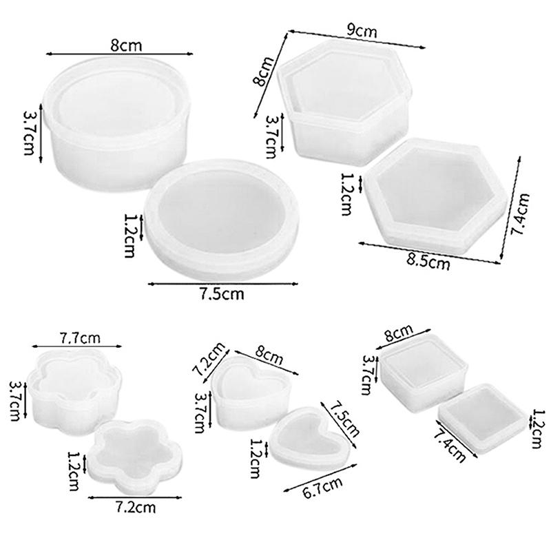Silikonform Container Epoxidharz Form Diy Schmuck Aufbewahrungsbox Herstellung Handwerk
