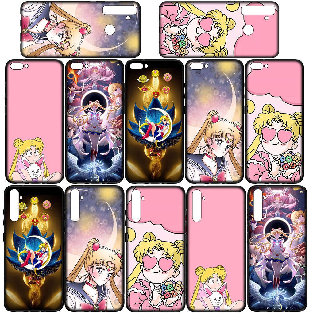 Cover for iPhone 17 16 15 Xiaomi Poco Redmi Note 14 13 12 11 Pro Max 9 16e Samsung Galaxy S25 S24 S23 OPPO Huawei Lovely Sailor Moon Phone Case