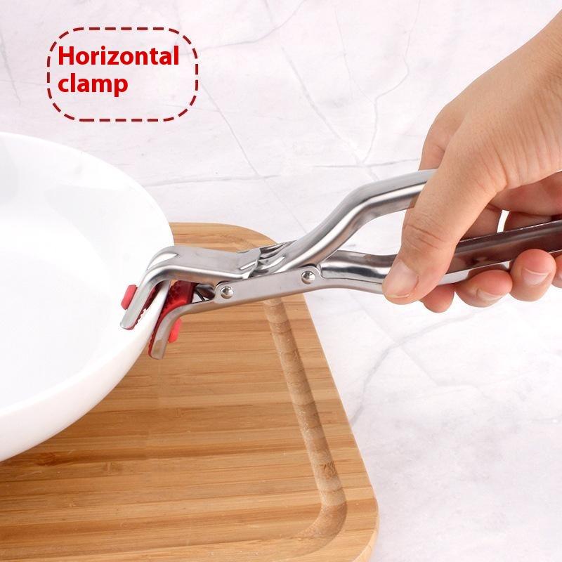Dish Plate Clip Anti-Scald Bowl Clip Gripper Ergonomic Handle Bowls Clamp Holder For Frying Pans Air Fryers Steamers Ovens