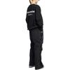 Salomon Solid Color Elastic Waist Straight Loose Casual Pants Unisex bottoms Black LC2392100