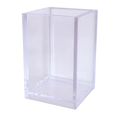 Acryl Stifthalter Becher Transparent Klar Make-up Pinsel Aufbewahrungsbox Schreibtisch Schreibwaren