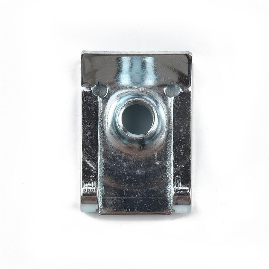 50Pcs Boxed M5 U-type Clips Spire Speed Fasteners Screw Auto Captive Nut Clips
