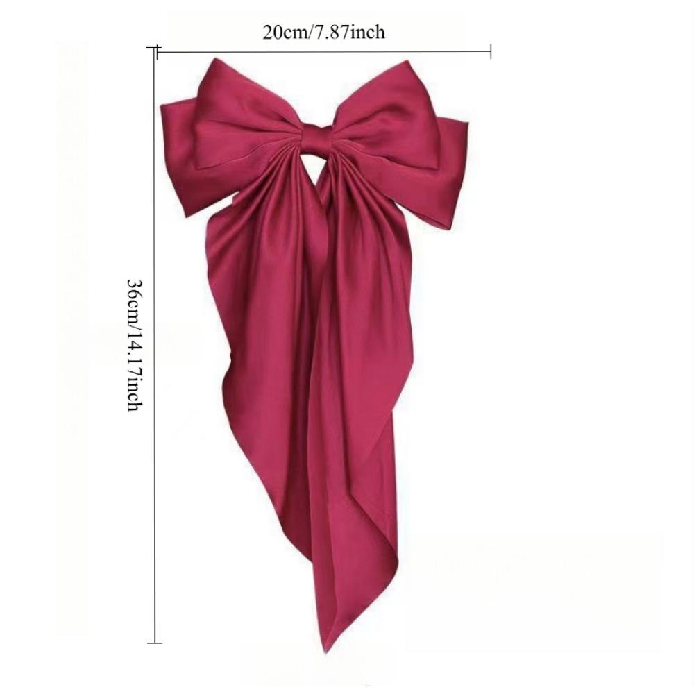 1 Stück Schleifenband Haarnadel Kopfschmuck Einfach Elegant Satin Haarspange Fest Haarspange Ret