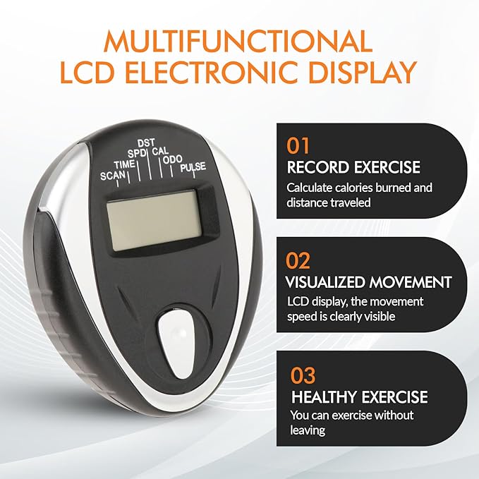 Universal Monitor Speedometer LCD with Heart Rate Measurement Easy To Install Replacement Parts Counter Cycle for Exercise Bike Sport Bikes