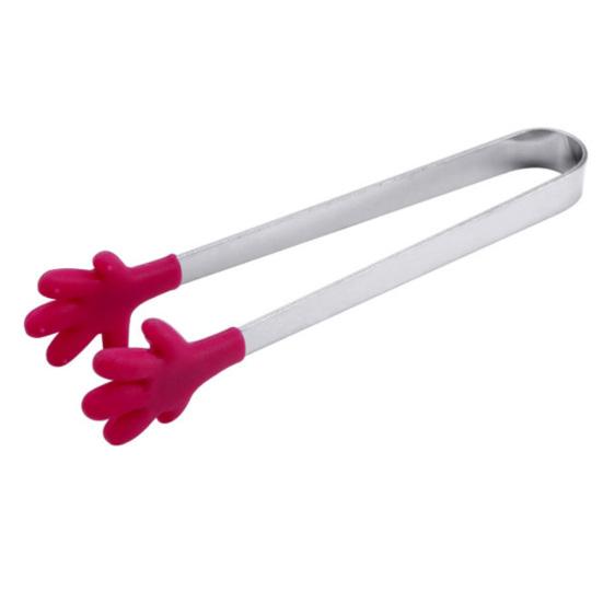 Kleine Palm Edelstahl Silikon Zucker Tong Lebensmittel Clip Clamp Home Küche Werkzeug