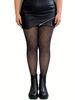 1 Pc Valentine'S Day Women'S Diamond Pattern Black Rhinestone Pantyhose, Glamorous Sexy Style Stretchy Slimming Hosiery