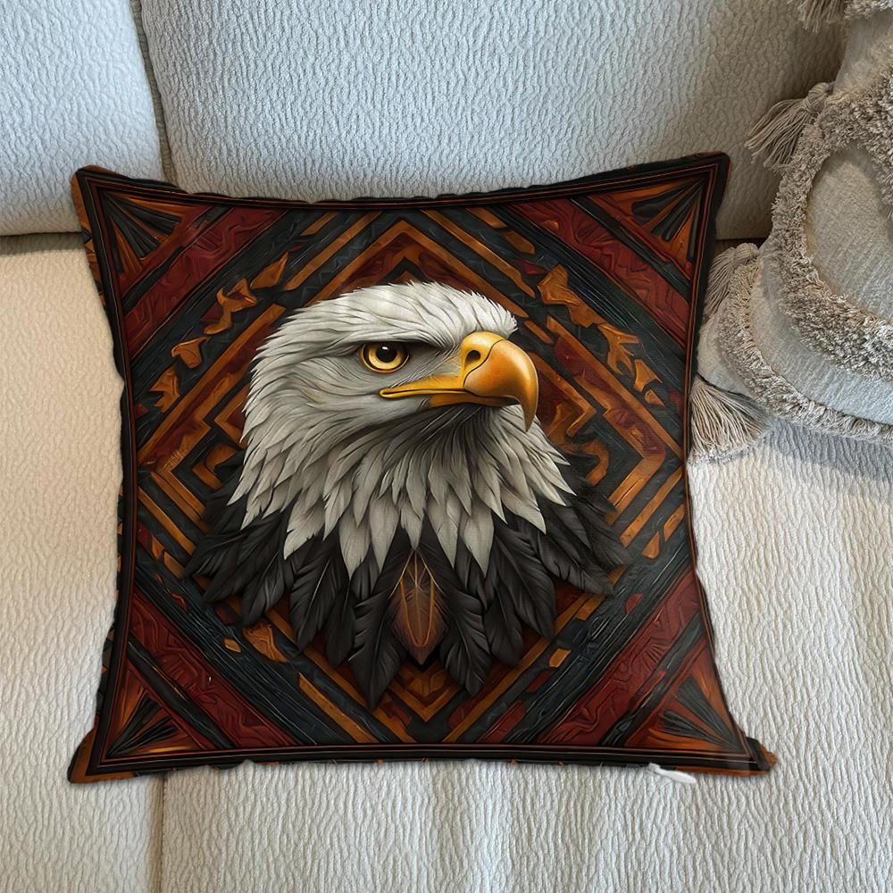 Kawaii Wolf Dragon Eagle Ornamental Pillows Decorative Cushion Covers 45X45 Cushions Cover Home Decor Items Decorations Bedroom