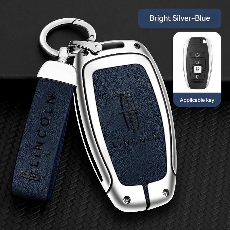 Car Key Case Cover Shell Bag Auto for Lincoln Continental MKC MKZ MKX Navigator Z Nautilus Aviator Corsair 2017 2018 2019 2022 UU111