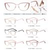 Women Cat Eye Myopia Eyeglasses Fashion Trendy Anti-blue Light Near Sight Glasses Female Vintage HD Lens Minus Eyewear 0 To -6.0