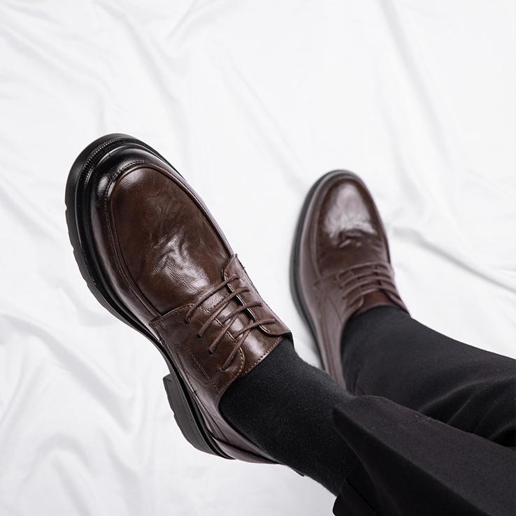 Pantofi Casual Brogue din Piele pentru Bărbați, Brand de Lux, Adidași Moi pentru Bărbați, Respirabili, Pantofi de Mers pentru Bărbați, Pantofi de Nuntă